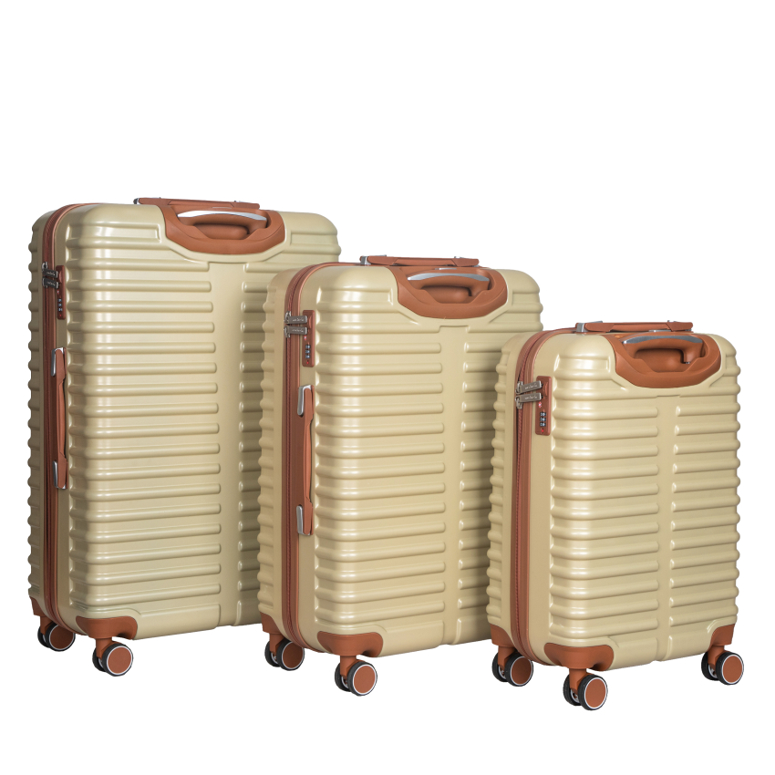 چمدان ماژرو مدل لوتوس بژ مجموعه سه عددی - Image 2